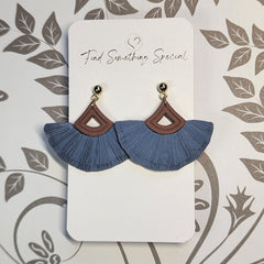 Polymer Clay Earrings - Macrame Style 2