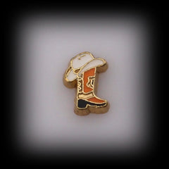 Cowboy Hat and Boot Floating Charm - Find Something Special