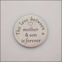 Locket Plate - Love Between Mother & Son - Find Something Special